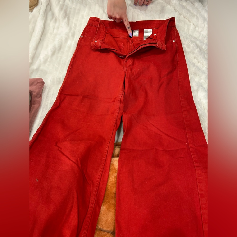 COPY - Red flare jeans